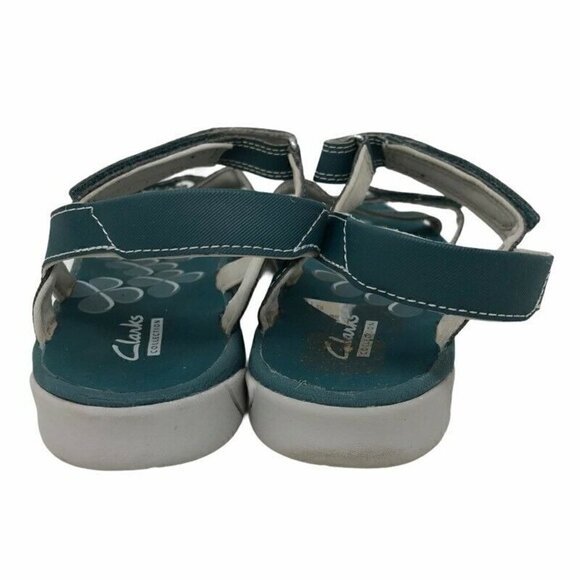 Clarks Sport Sandals Blue Ankle Strap 7.5 - Picture 3 of 8
